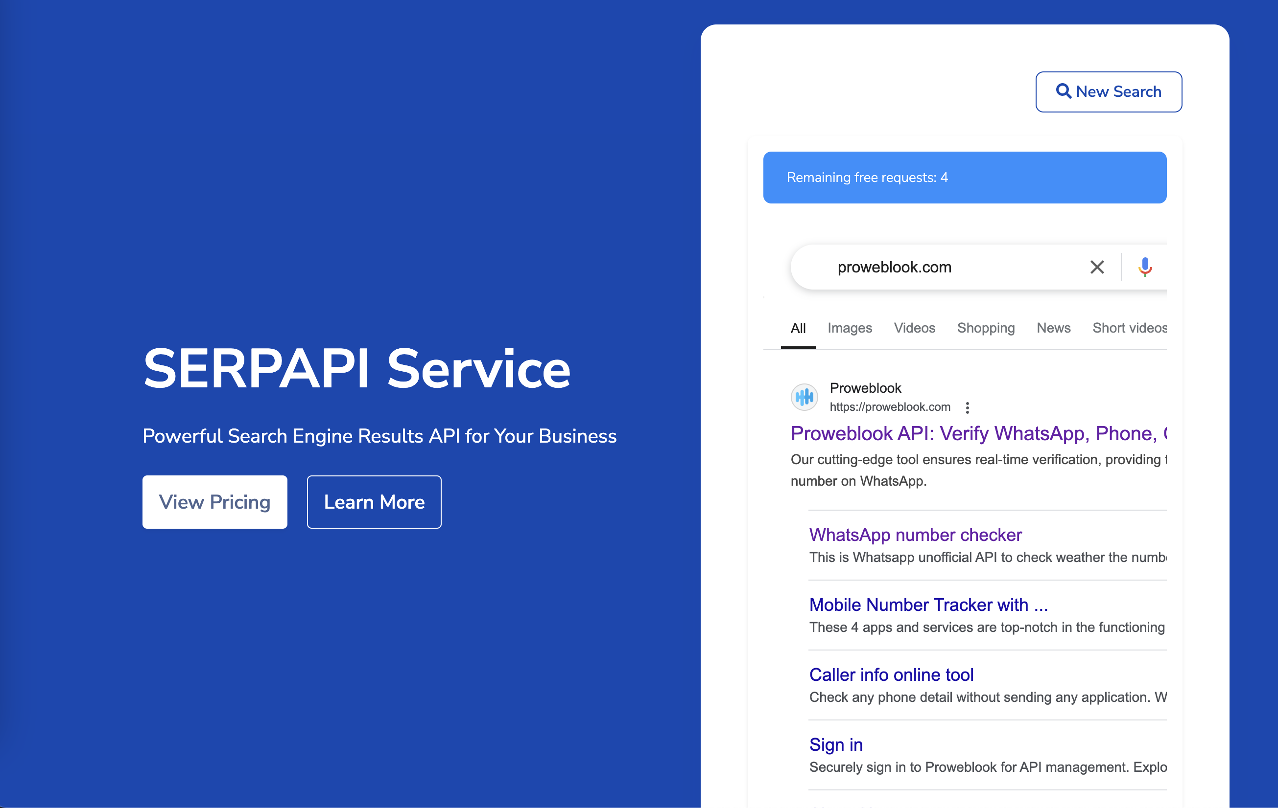 SerpApi – Google Search API Alternative | Proweblook